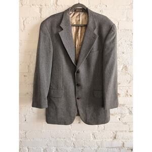 Britches of Georgetown Ralph Lauren Herringbone Wool Blazer Mens 43R Sport Coat
